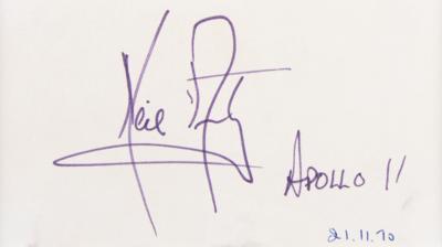 Lot #394 Neil Armstrong Signature - Image 2