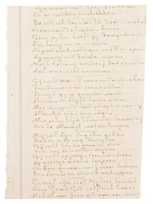 Lot #483 Vincent van Gogh Handwritten Manuscript - Image 1