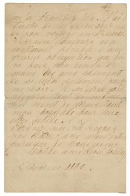 Lot #551 Leo Tolstoy: Handwritten letter by Tolstoy with his advice on marriage: 