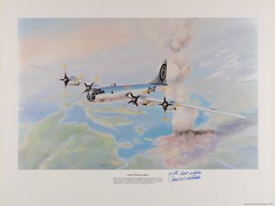 Lot #344 Enola Gay: Paul Tibbets Signed Print - Image 1