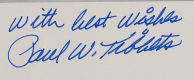 Lot #344 Enola Gay: Paul Tibbets Signed Print - Image 2