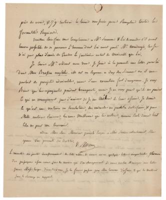 Lot #354 Jean Victor Marie Moreau Autograph Letter Signed - Image 2