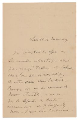 Lot #408 Henri de Toulouse-Lautrec Autograph Letter Signed - Image 1