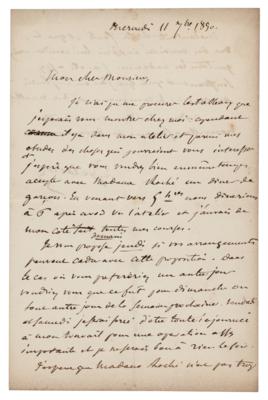 Lot #419 Eugene Delacroix Autograph Letter Signed - Image 1