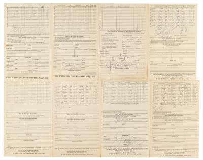Lot #792 Entertainers (16) Signed Cab Driver's Log - Image 1