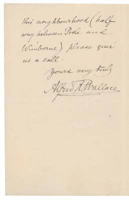 Lot #132 Alfred Wallace: 