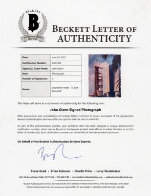 Lot #389 John Glenn (4) Signed Oversized NASA Photographs - Image 2