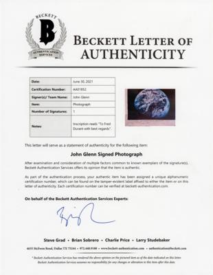 Lot #389 John Glenn (4) Signed Oversized NASA Photographs - Image 4