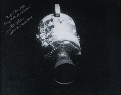 Lot #390 Fred Haise Signed Oversized Photograph - Image 1