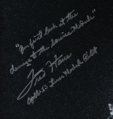 Lot #390 Fred Haise Signed Oversized Photograph - Image 3