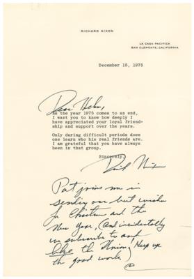 Lot #20 Richard Nixon (2) Typed Letters Signed - Image 1