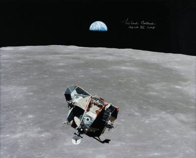 Lot #386 Michael Collins Signed Photograph - Image 1