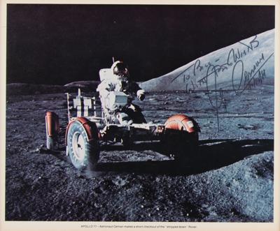 Lot #385 Gene Cernan Signed Photograph - Image 1