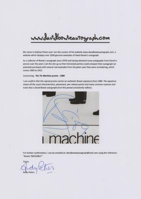 Lot #649 David Bowie Signed Photograph - Image 2