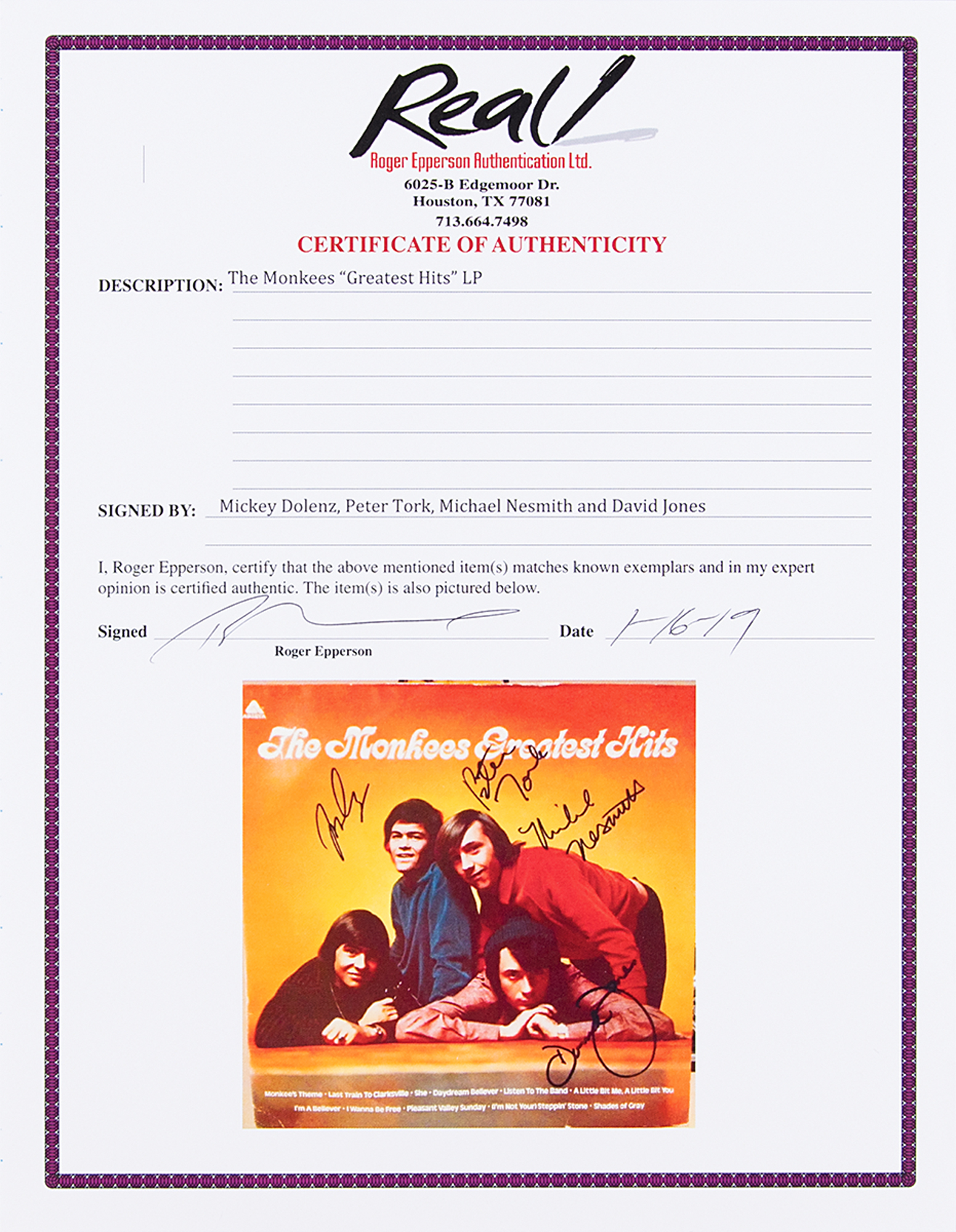 Lot #667 The Monkees Signed Album - Image 2