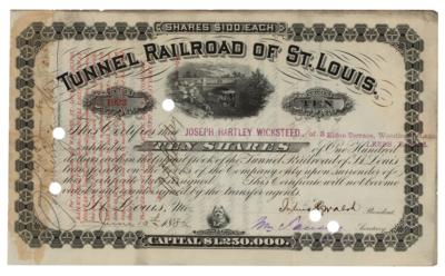 Lot #270 J. Pierpont Morgan Signed Stock Certificate - Image 1