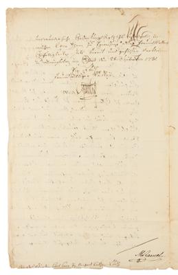 Lot #255 King Gustav III of Sweden Document Signed - Image 2