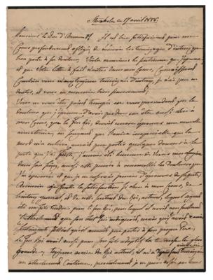 Lot #215 Hedvig Elisabeth Charlotte of Holstein-Gottorp Autograph Letter Signed - Image 1