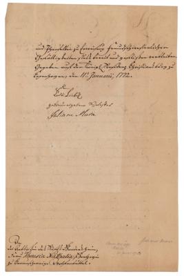 Lot #230 Juliana Maria of Brunswick-Wolfenbüttel Letter Signed - Image 1