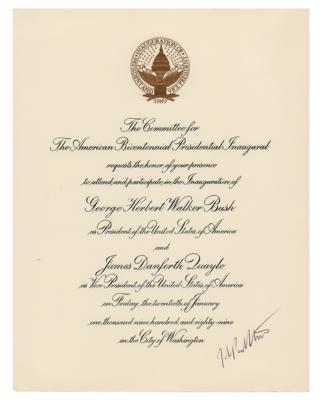 Lot #302 Supreme Court (3) Signed Inaugural Invitations - Image 1