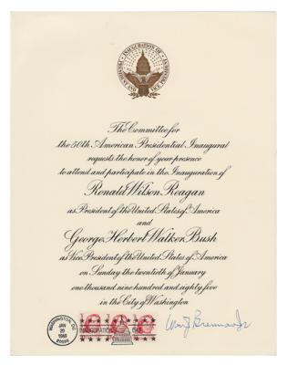 Lot #302 Supreme Court (3) Signed Inaugural Invitations - Image 2