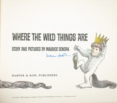 Lot #505 Maurice Sendak Signed Book - Image 2