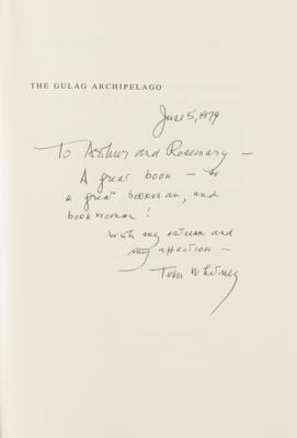 Lot #510 Aleksandr Solzhenitsyn: Thomas P. Whitney Signed Book - Image 2
