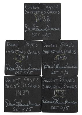 Lot #712 Dwight Frye (5) Handmade Christmas Cards - Image 2