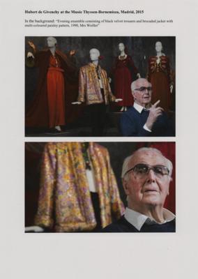 Lot #404 Hubert de Givenchy Signed Sketch - Image 2