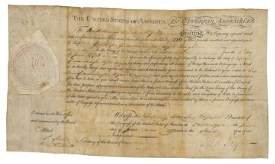 Lot #85 John Jay Document Signed