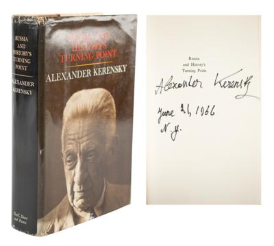 Lot #236 Alexander Kerensky Signed Book - Image 1