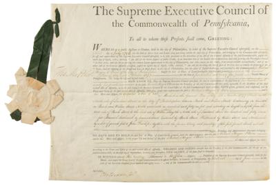 Lot #269 Thomas Mifflin Document Signed - Image 1