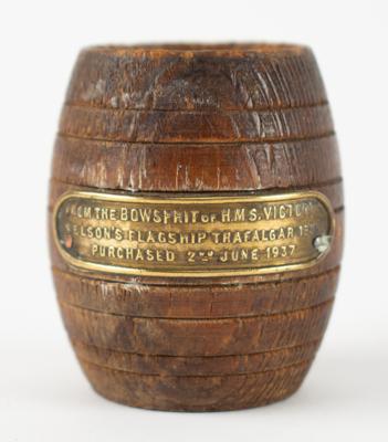 Lot #329 Horatio Nelson: HMS Victory Wooden Artifact: 