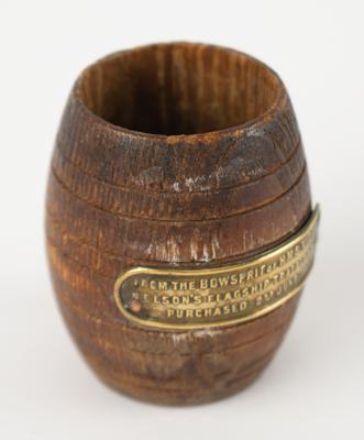 Lot #329 Horatio Nelson: HMS Victory Wooden Artifact: 