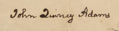 Lot #2 John Quincy Adams Document Signed as President - Image 3