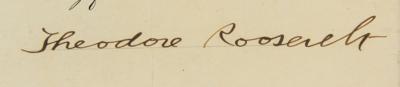 Lot #9 Theodore Roosevelt Document Signed as President - Image 3