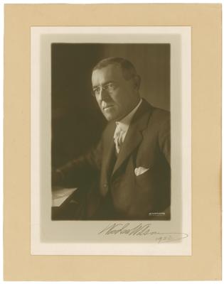 Lot #10 Woodrow Wilson Signed Photograph - Image 1