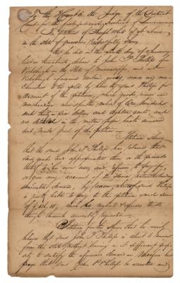 Lot #170 Judah P. Benjamin Autograph Document Signed - Image 2