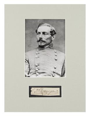Lot #331 P. G. T. Beauregard Signature - Image 1