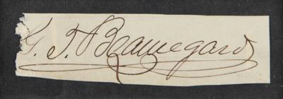 Lot #331 P. G. T. Beauregard Signature - Image 2