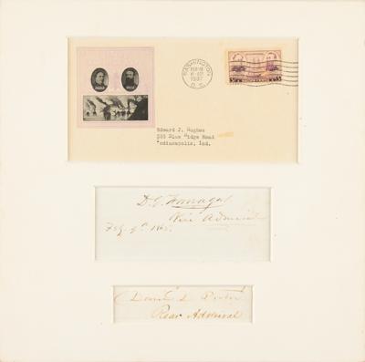 Lot #346 David G. Farragut and David Dixon Porter Signatures - Image 1