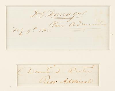 Lot #346 David G. Farragut and David Dixon Porter Signatures - Image 2