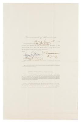 Lot #334 Benjamin Butler and Nathaniel P. Banks (2) Documents Signed - Image 2