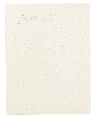 Lot #125 Albert Einstein Signed Program - Image 1
