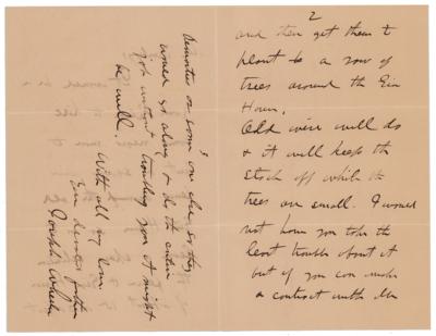 Lot #365 Joseph Wheeler Autograph Letter Signed - Image 2