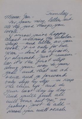 Lot #716 Rondo Hatton: Incredibly rare letter by the cult horror icon: 