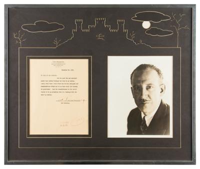 Lot #699 Tod Browning Typed Letter Signed - Image 1