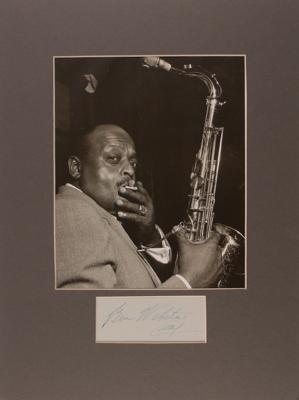 Lot #630 Ben Webster Signature - Image 1