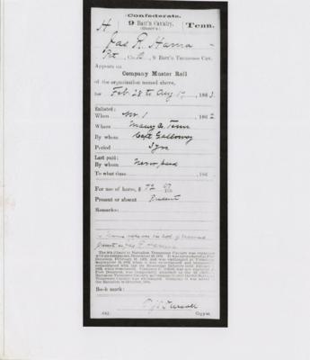 Lot #324 Civil War: Colt Revolver and Accessories Belonging to Private James R. Hanna, Co. B, 9th Battalion, Tennessee Cavalry (Gantt's) - Image 13