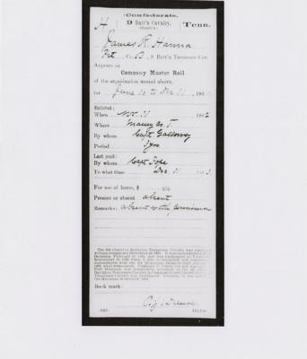 Lot #324 Civil War: Colt Revolver and Accessories Belonging to Private James R. Hanna, Co. B, 9th Battalion, Tennessee Cavalry (Gantt's) - Image 15